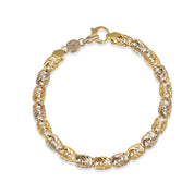 Bracciale in Oro giallo, Oro bianco 18 carati