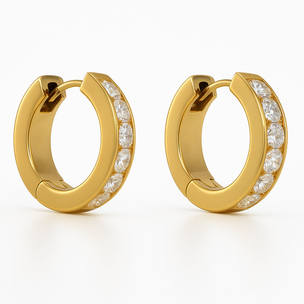 Orecchini - 18 carati Oro giallo - 1.44ct. tw. Diamante (Naturale)