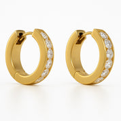 Orecchini - 18 carati Oro giallo - 1.44ct. tw. Diamante (Naturale)