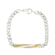 Bracciale con targhetta in Argento 925