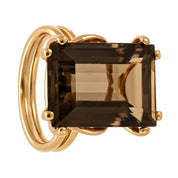 Anello - 18 carati Oro giallo - 12.50ct. tw. Topazio