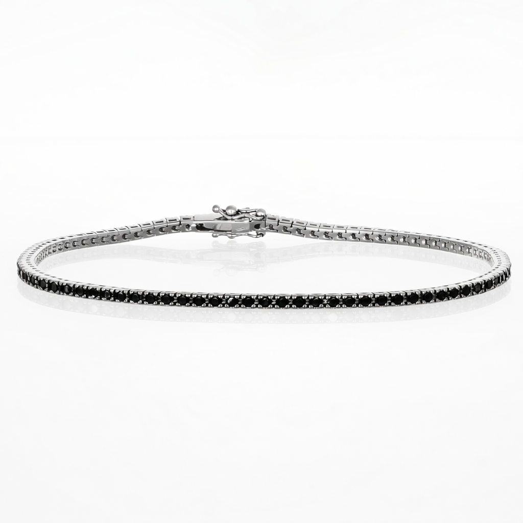 Bracciale - 18 carati Oro bianco - 2.00ct. tw. Diamante (Con trattamento colore)