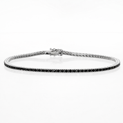 Bracciale - 18 carati Oro bianco - 2.00ct. tw. Diamante (Con trattamento colore)