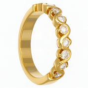 Anello - 18 carati Oro giallo - 0.36ct. tw. Diamante (Naturale)