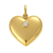 Ciondolo - 18 carati Oro giallo - 0.20ct. tw. Diamante (Naturale)