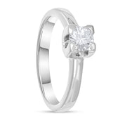 Anello - 18 carati Oro bianco - 0.51ct. tw. Diamante (Naturale)