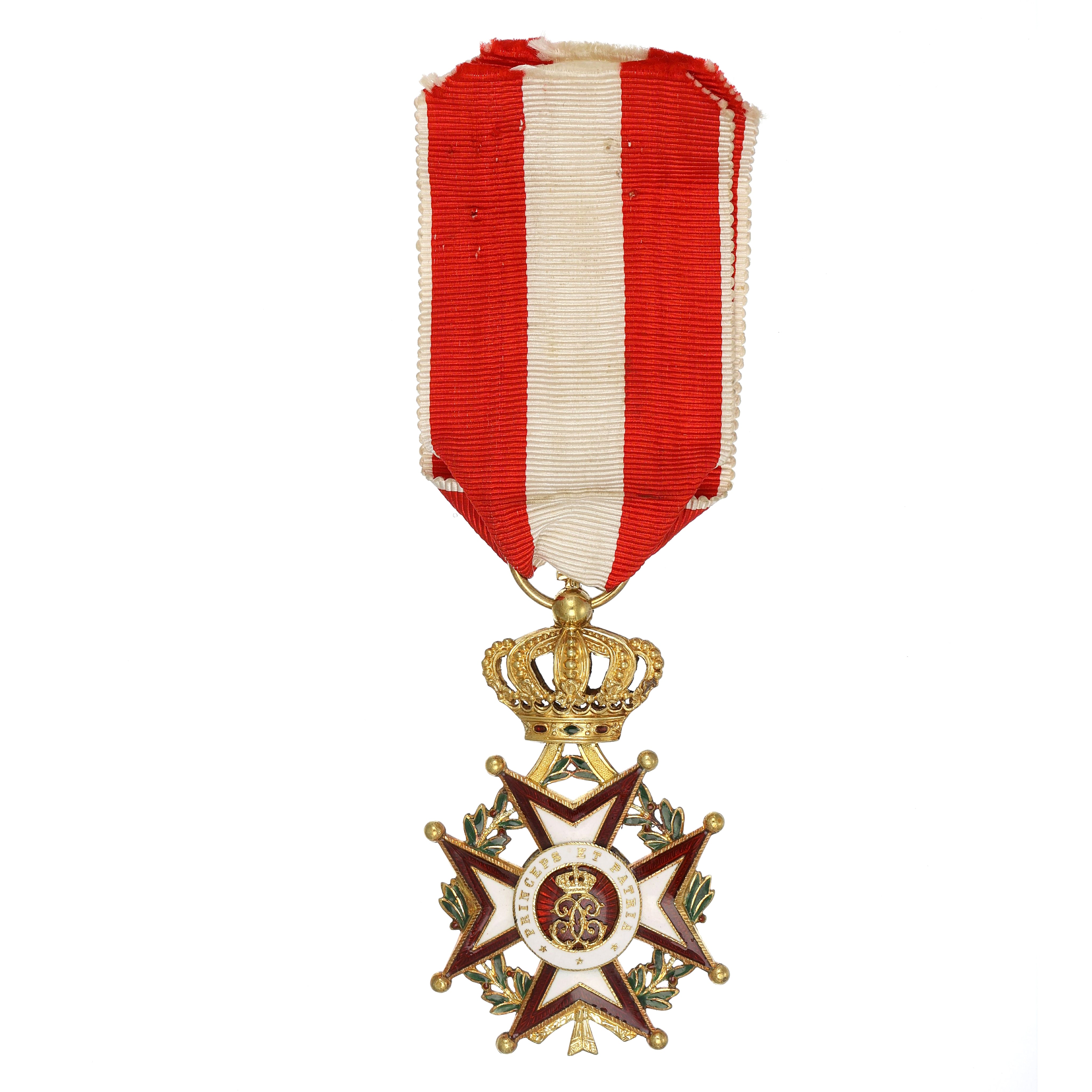 18 carati Oro giallo, Medaglia croce maltese ordine di san carlo