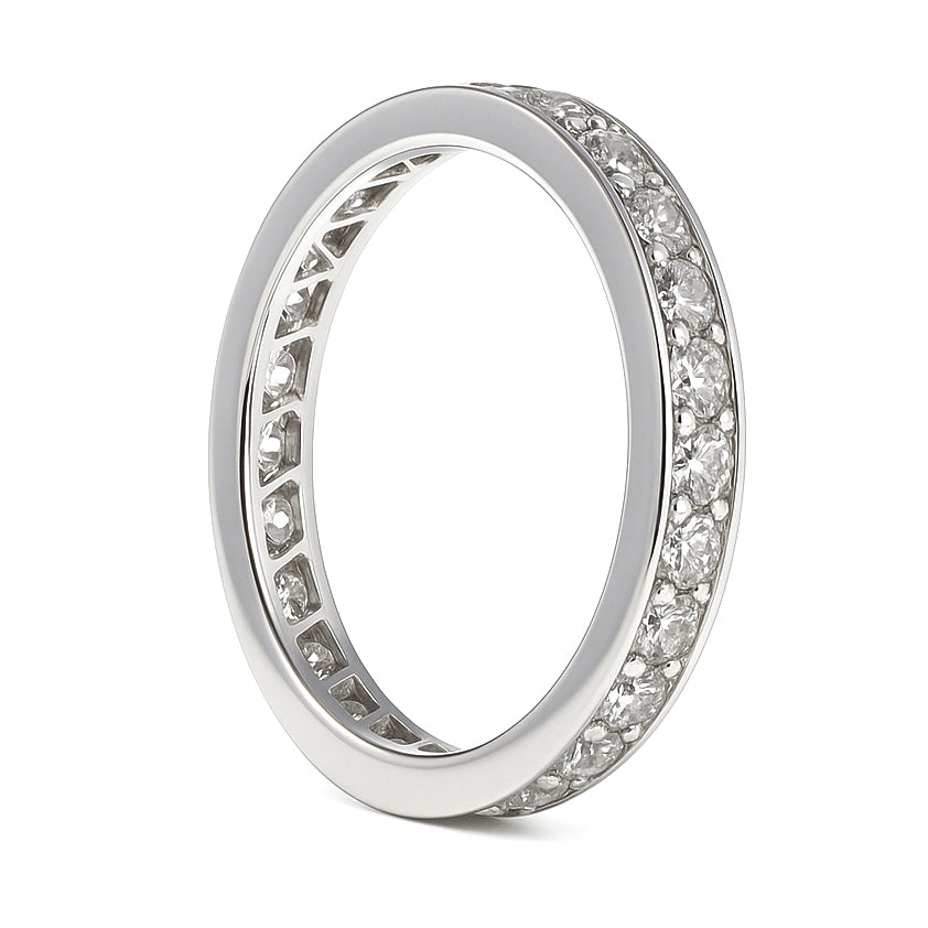 Anello - 18 carati Oro bianco - 0.42ct. tw. Diamante (Naturale)