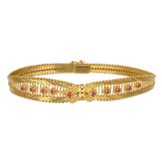 Bracciale - 18 carati Oro giallo - 0.35ct. tw. Rubino