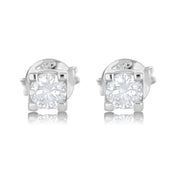 Orecchini - 18 carati Oro bianco - 0.66ct. tw. Diamante (Naturale)