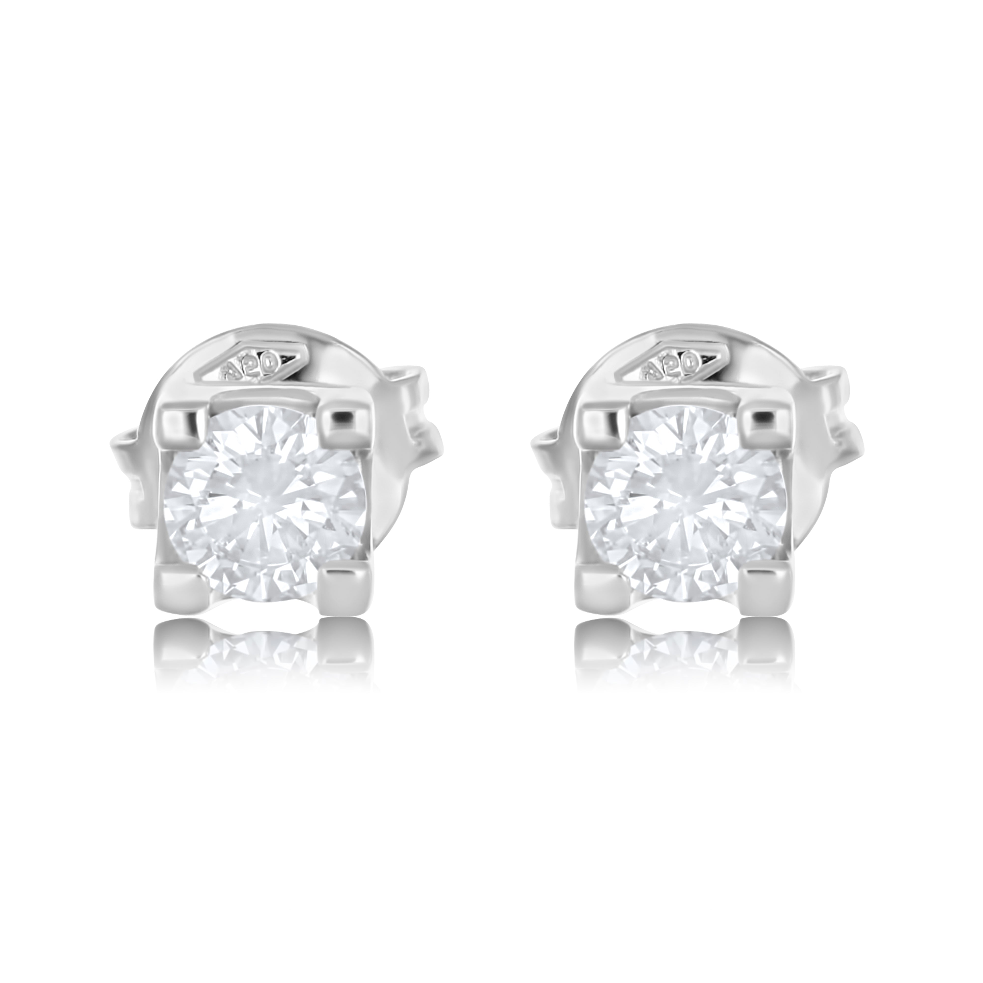 Orecchini - 18 carati Oro bianco - 0.66ct. tw. Diamante (Naturale)