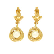 Orecchini - Oro giallo 18 kt. - Perla