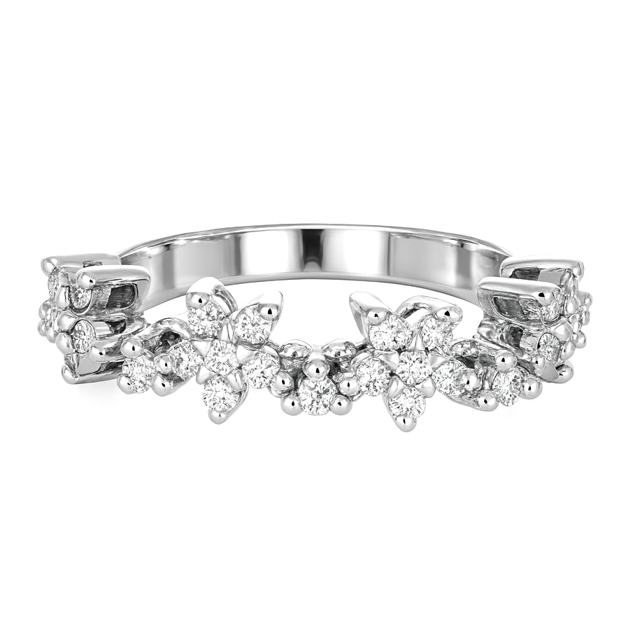 Anello - 18 carati Oro bianco - 0.70ct. tw. Diamante (Naturale)