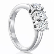 Anello - 18 carati Oro bianco - 0.54ct. tw. Diamante (Naturale)