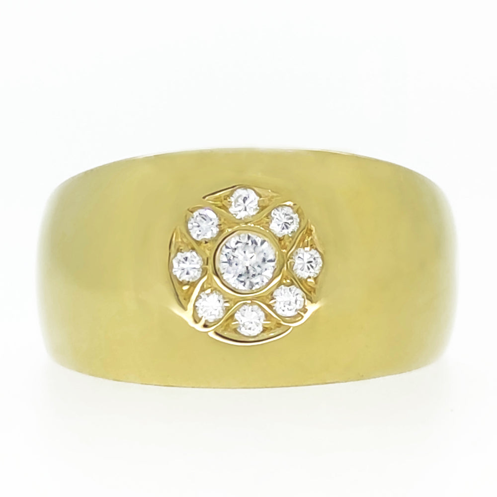 18 carati Oro giallo - Anello - 0.26 ct Diamante