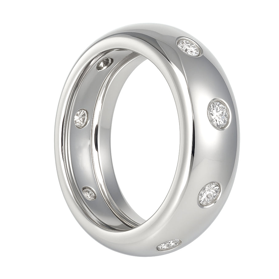 Anello - 18 carati Oro bianco - 0.32ct. tw. Diamante (Naturale)