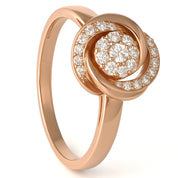 Anello - 18 carati Oro bianco, Oro giallo - 0.42ct. tw. Diamante (Naturale)