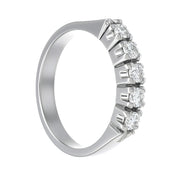 Anello - 18 carati Oro bianco - 0.35ct. tw. Diamante (Naturale)