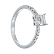 Anello - 18 carati Oro bianco, Oro giallo - 0.32ct. tw. Diamante (Naturale)