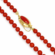 Collana - 18 carati Oro giallo Corallo
