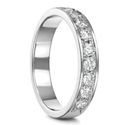 Anello - 18 carati Oro bianco - 0.54ct. tw. Diamante (Naturale)