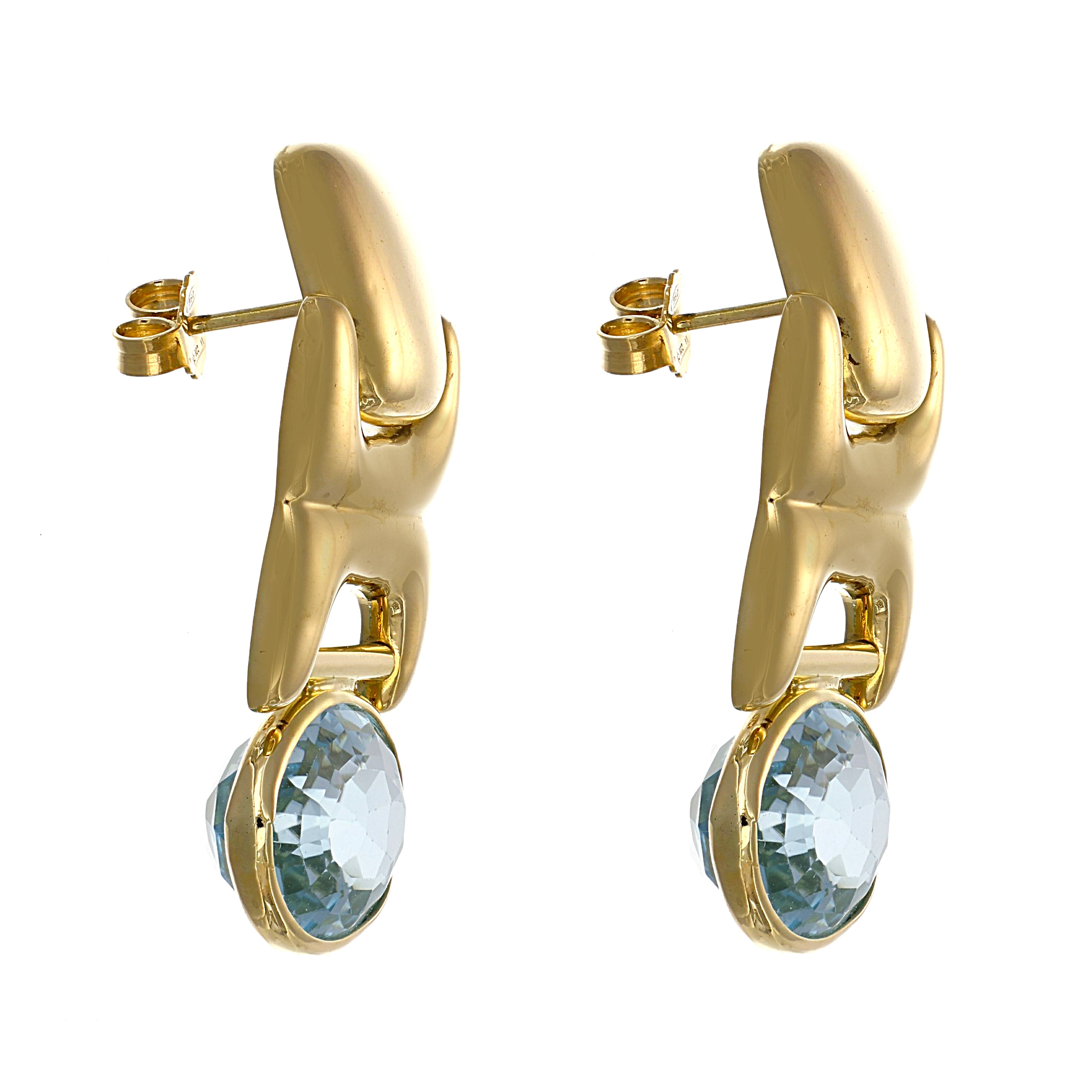 Orecchini - 18 carati Oro giallo - 16.00ct. tw. Topazio