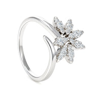 Anello - 18 carati Oro bianco - 0.24ct. tw. Diamante (Naturale)