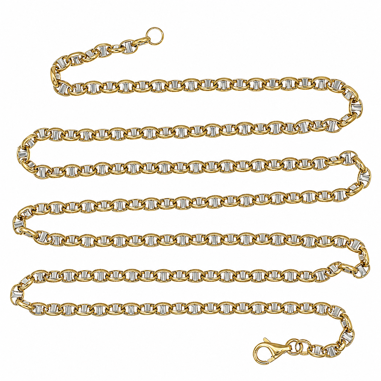 Collana - 18 carati Oro giallo, Oro bianco - Made in Italy - Handmade