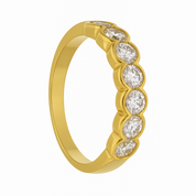 Anello - 18 carati Oro giallo - 0.63ct. tw. Diamante (Naturale)