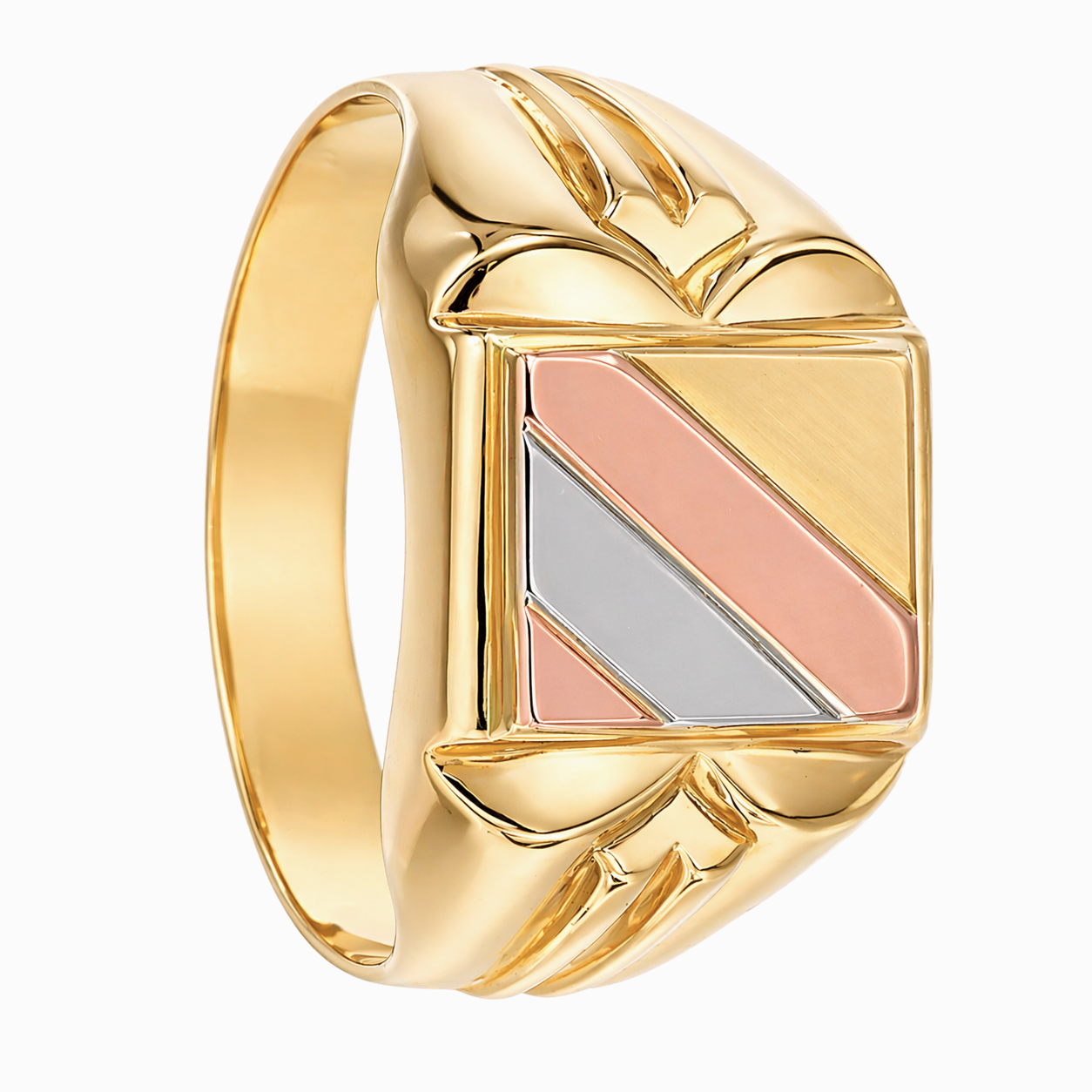 Anello - 18 carati Oro giallo, Oro bianco, Oro rosa - Made in Italy - Handmade