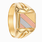 Anello - 18 carati Oro giallo, Oro bianco, Oro rosa - Made in Italy - Handmade