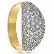 Anello - 18 carati Oro bianco, Oro giallo - 0.80ct. tw. Diamante (Naturale)