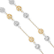 Collana - Oro bianco 18 kt, Oro giallo