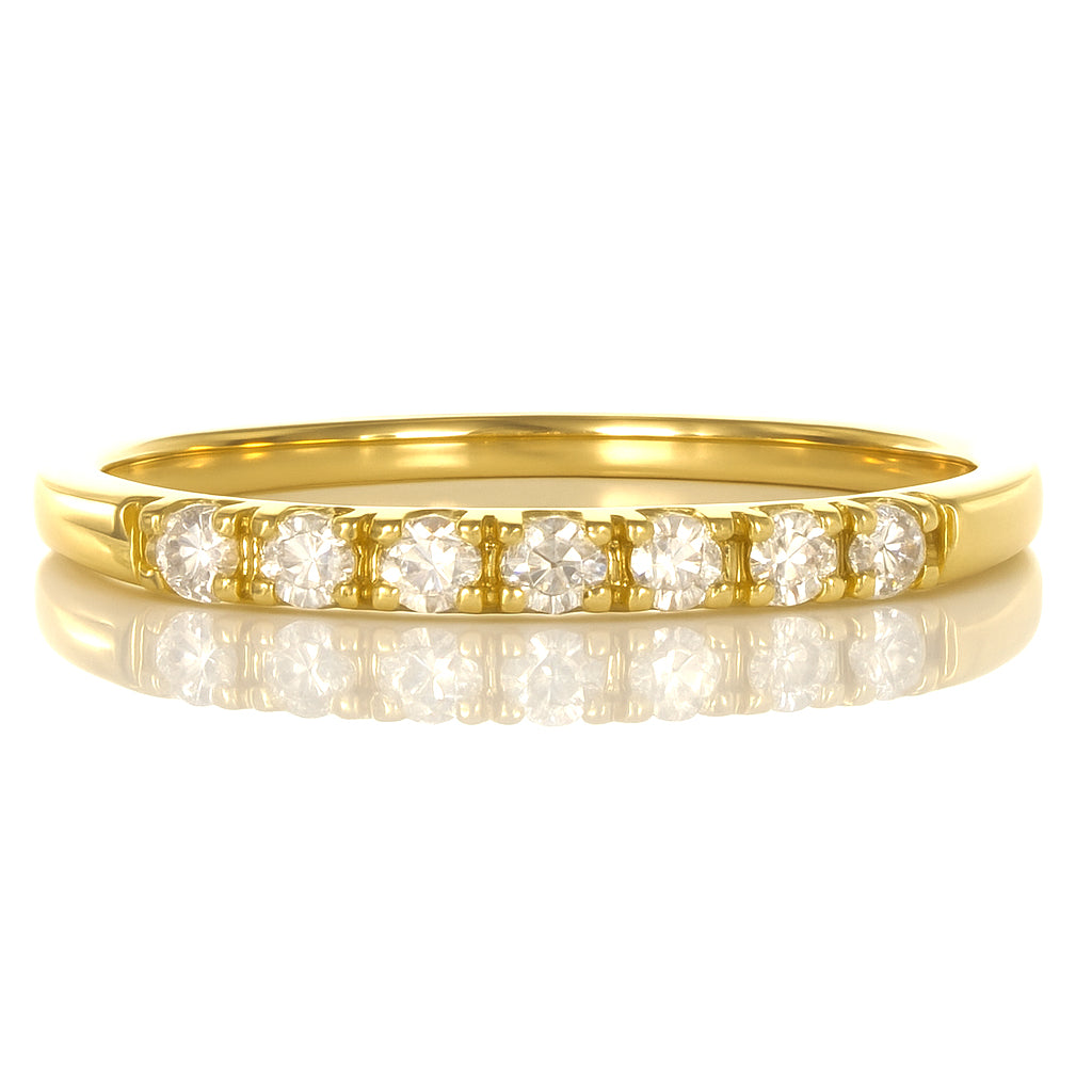 Anello - 18 carati Oro giallo - 0.135ct. tw. Diamante (Naturale)