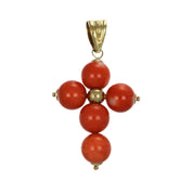Ciondolo - 18 carati Oro giallo Corallo