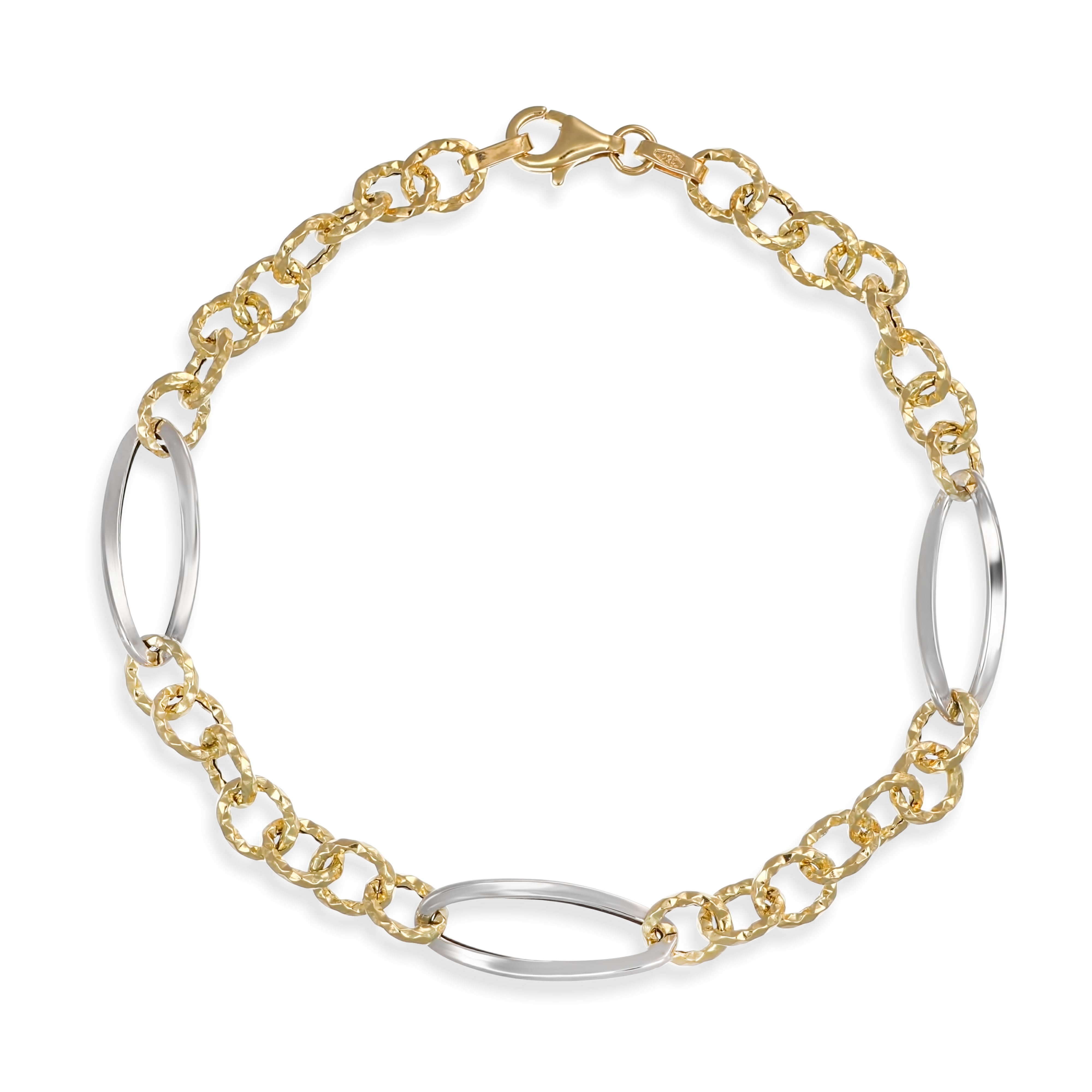 Bracciale in Oro giallo, Oro bianco 18 carati