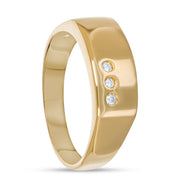 Anello - Oro giallo 18 kt. - 0,03 ct. tw. Diamante (Naturale)