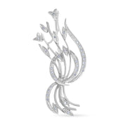 Spilla - 18 carati Oro bianco - 0.31ct. tw. Diamante (Naturale)