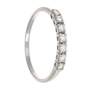 Anello - 18 carati Oro bianco - 0.21ct. tw. Diamante (Naturale)