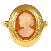 Anello - 18 carati Oro giallo, conchiglia