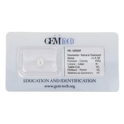 1 pcs Diamante (Naturale) - 0.28 ct - Rotondo - H - VVS2 - GEM-TECH Istituto Gemmologico