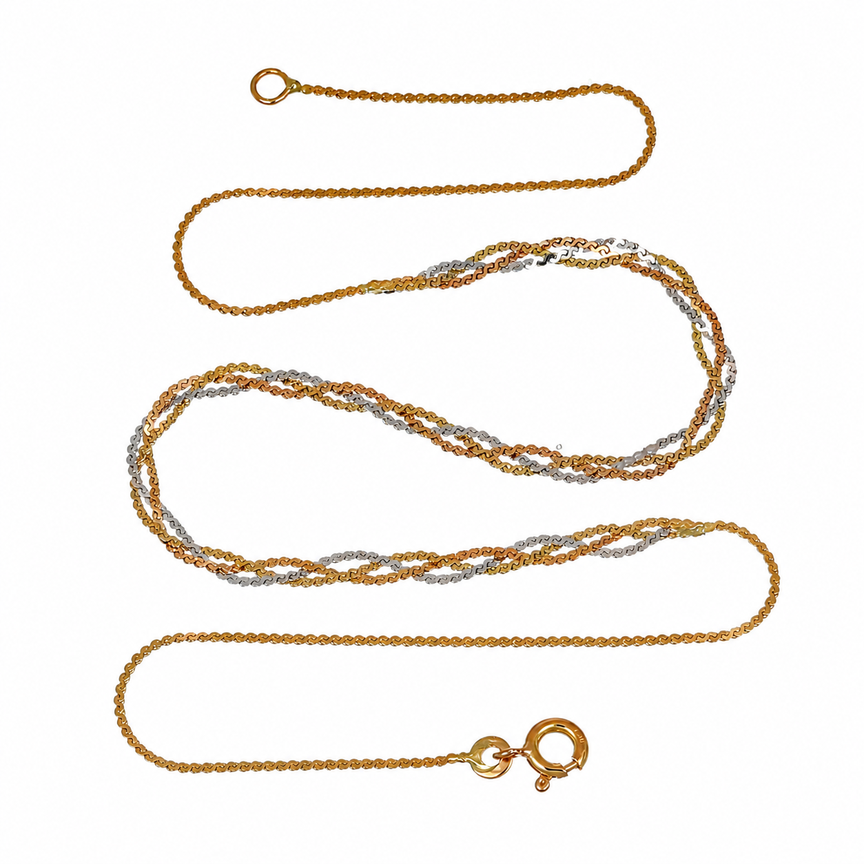 Collana - 18 carati Oro giallo, Oro bianco - Made in Italy - Handmade