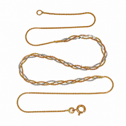 Collana - 18 carati Oro giallo, Oro bianco - Made in Italy - Handmade