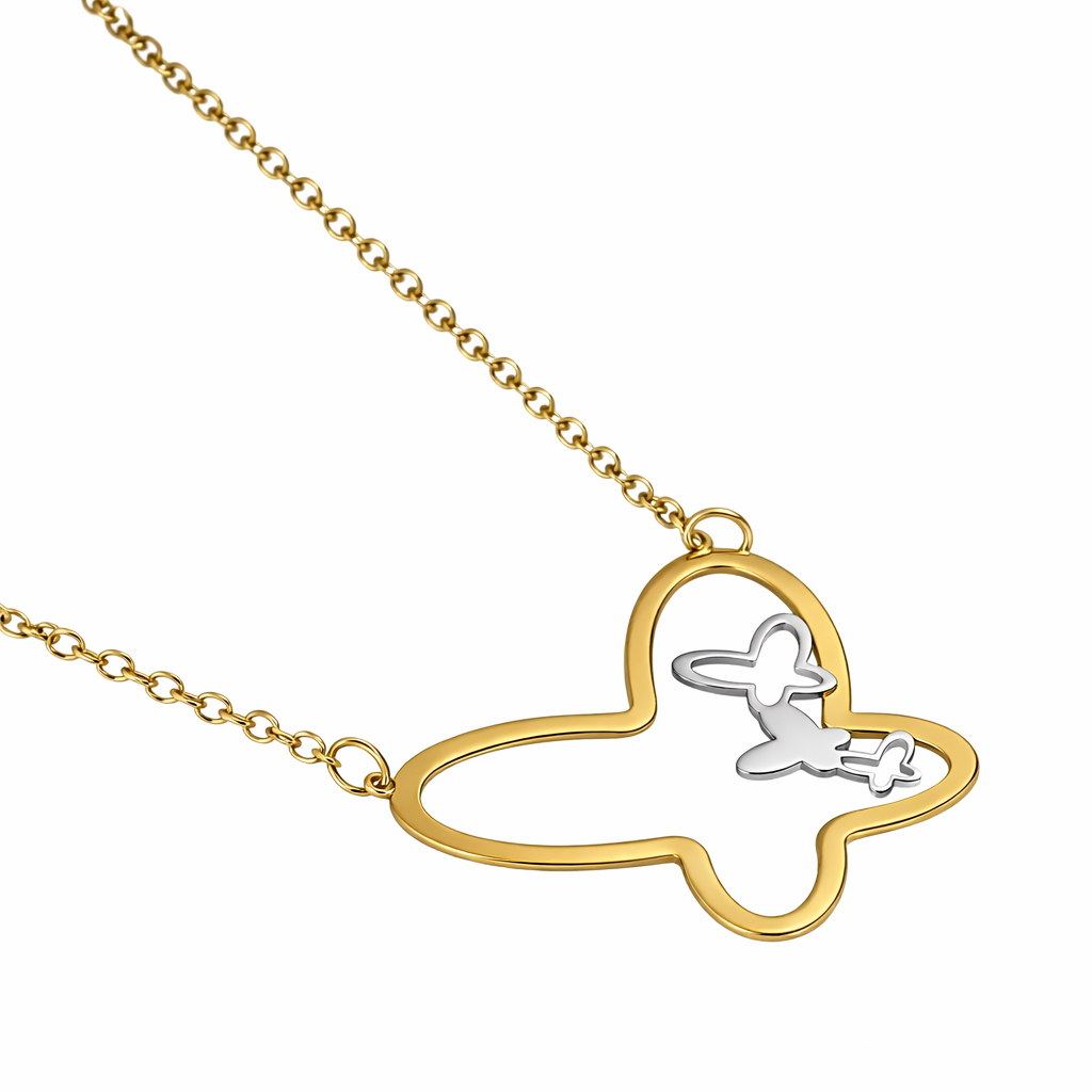 Collana con ciondolo - 18 carati Oro bianco, Oro giallo