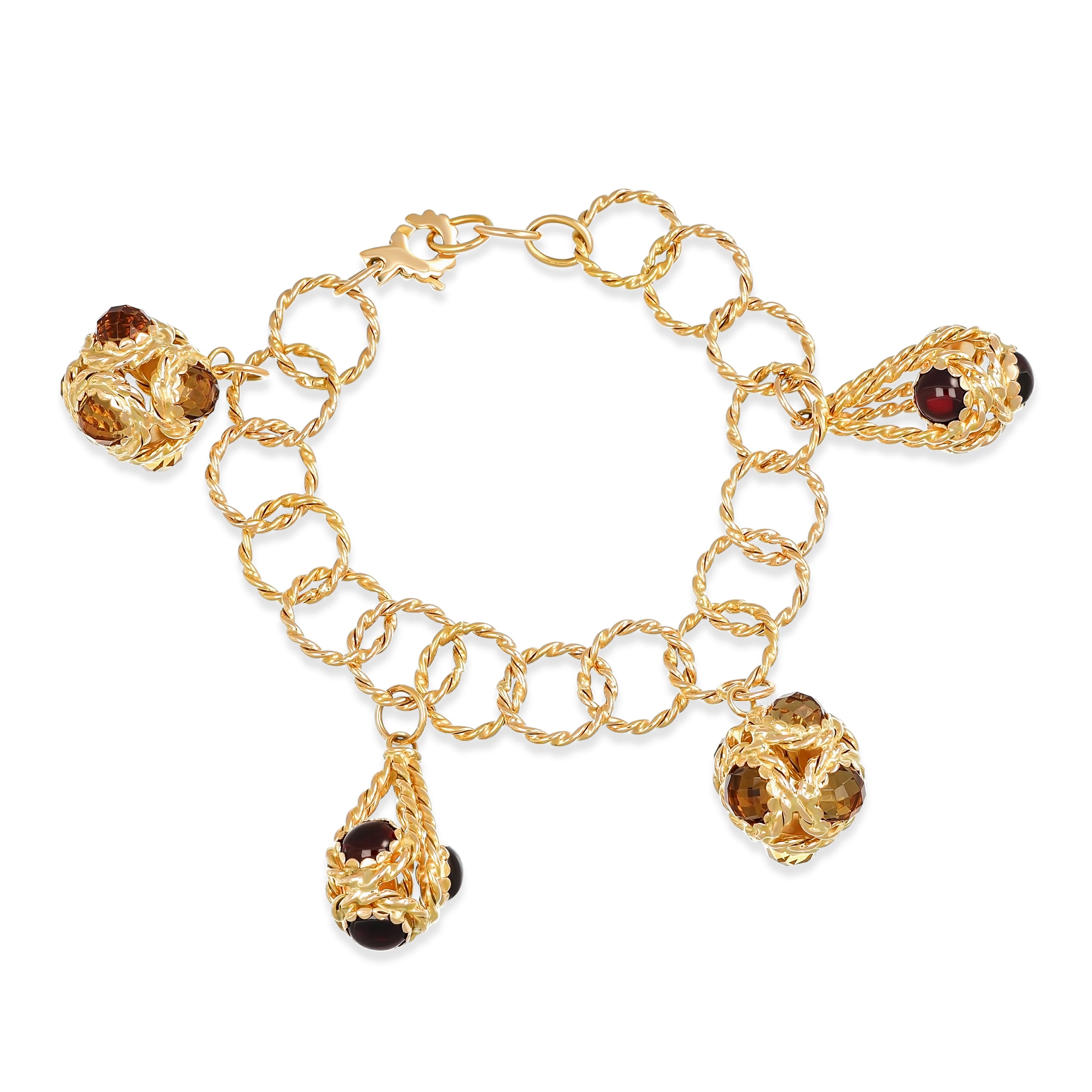 Bracciale - 18 carati Oro giallo - 23.40ct. tw. Topazio - Tormalina