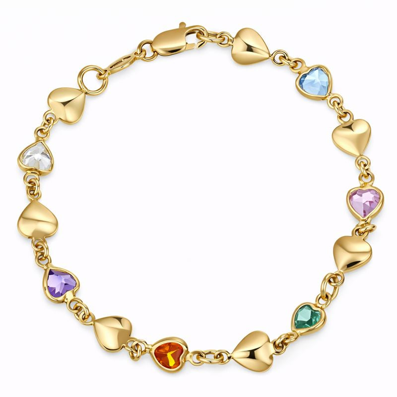 Bracciale - 18 carati Oro giallo Zirconi