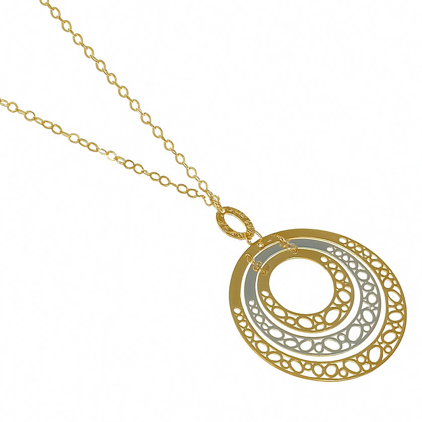 Collana con ciondolo - 18 carati Oro bianco, Oro giallo