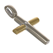 Ciondolo - 18 carati Oro bianco, Oro giallo - 0.03ct. tw. Diamante (Naturale)