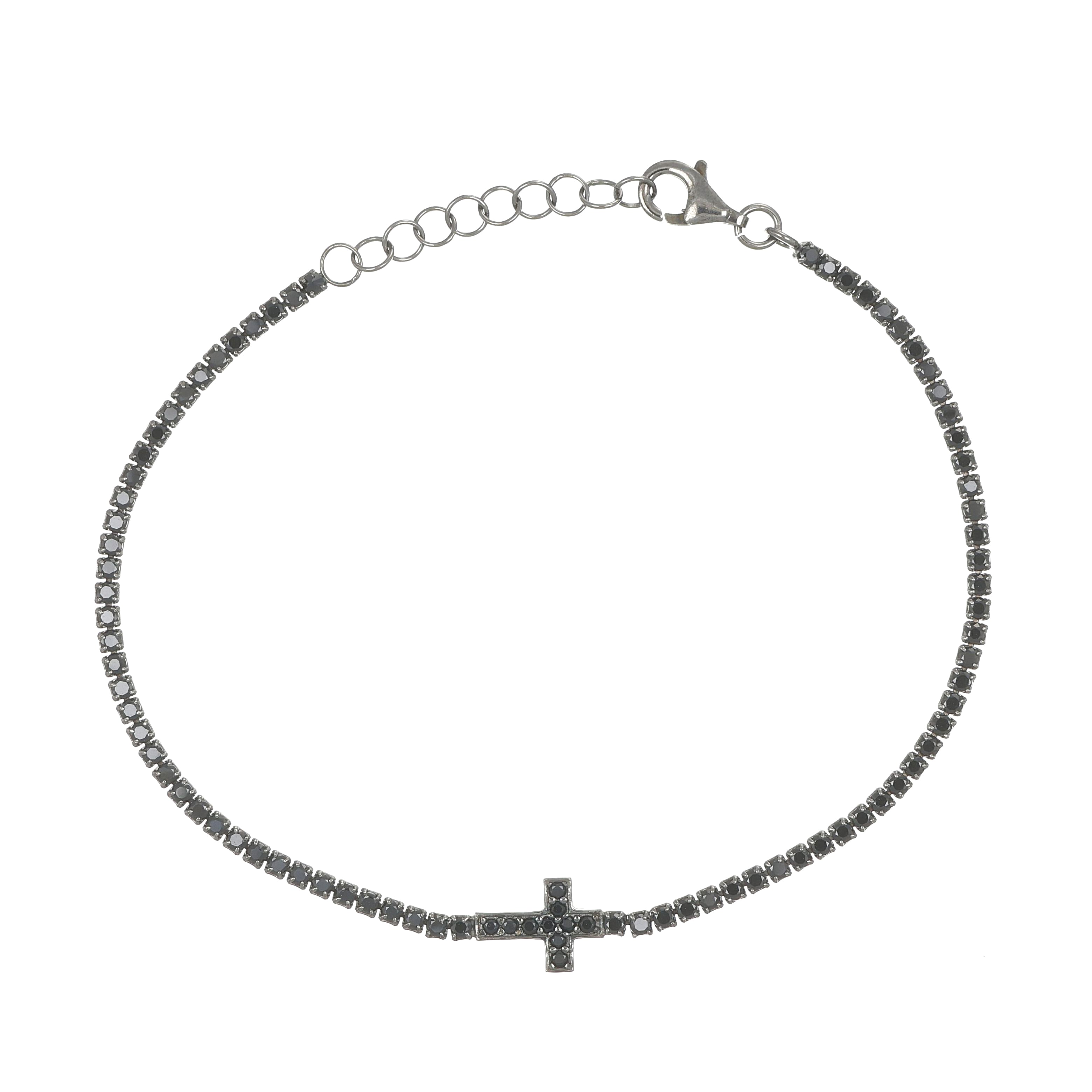 Bracciale in argento 925 Rodio Nero