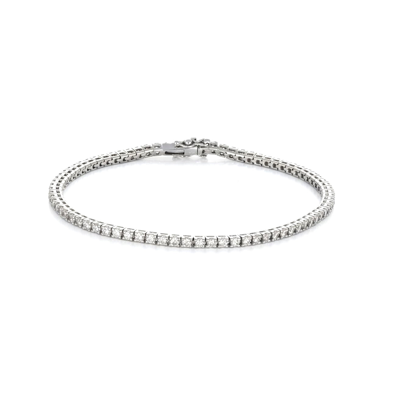 Bracciale - 18 carati Oro bianco - 2.23ct. tw. Diamante (Naturale)